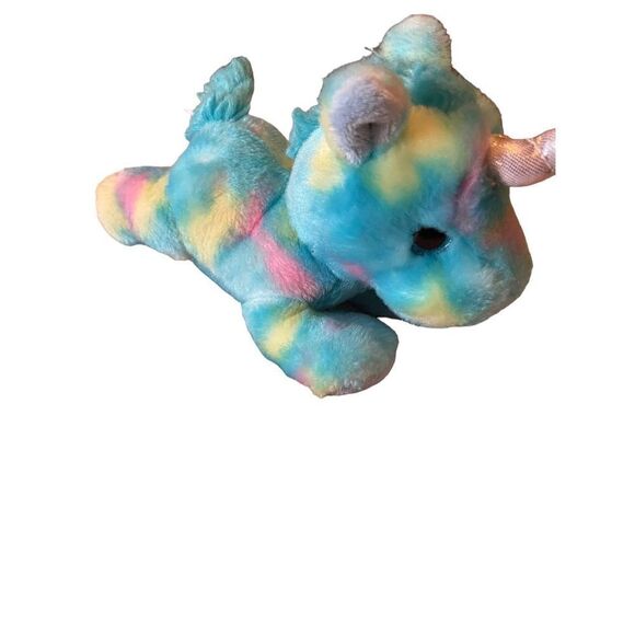 Aurora Stuffed Beanbag Animals - Blueberry Ripple Unicorn - Picture 1 of 15